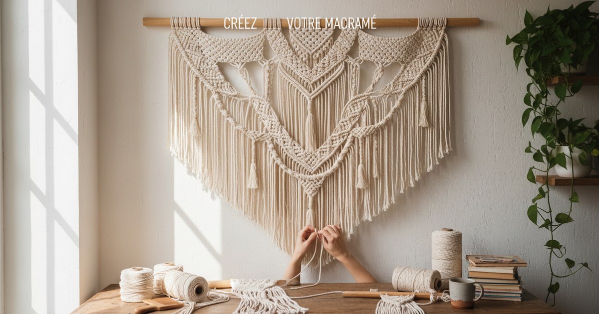 Le macramé mural : créer une décoration tissée unique
