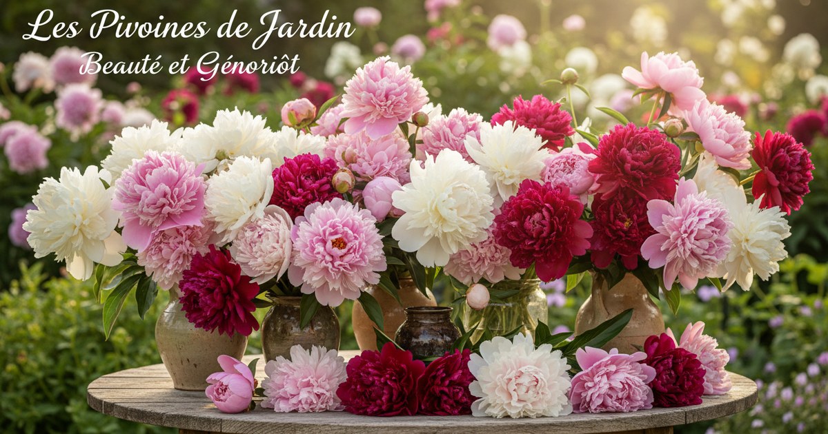 Les pivoines de jardin : beauté et générosité