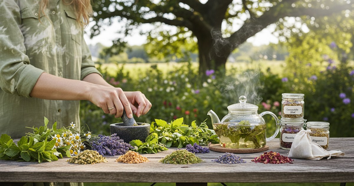 Créer ses tisanes maison avec les plantes du jardin